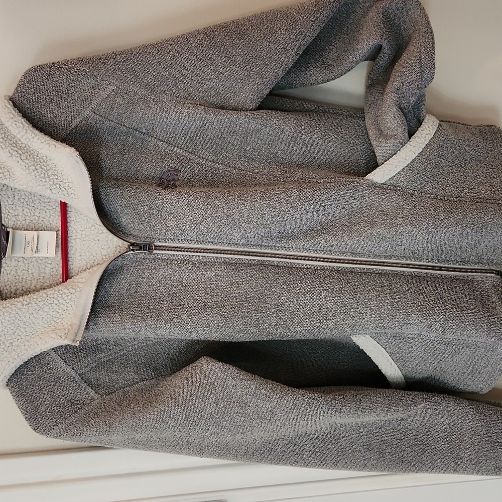 The North Face Heather Gray Teddy Jacket - Picture 2 of 9